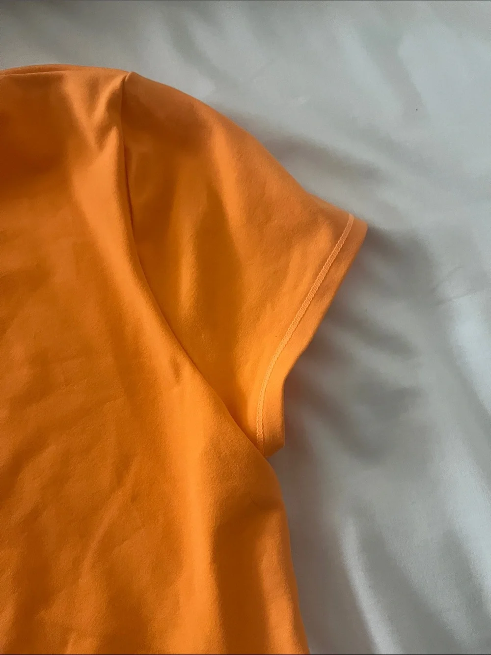FREE PEOPLE Intimately Malibu Orange Alexis tee thong bodysuit small like new